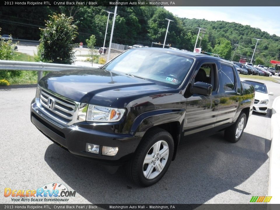 2013 Honda Ridgeline RTL Crystal Black Pearl / Black Photo #12