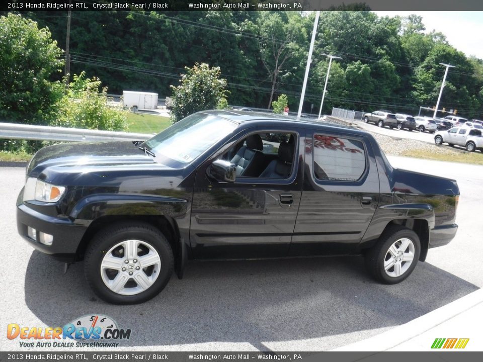 2013 Honda Ridgeline RTL Crystal Black Pearl / Black Photo #13