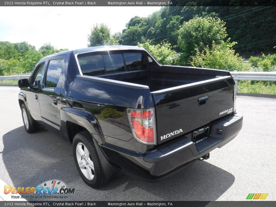2013 Honda Ridgeline RTL Crystal Black Pearl / Black Photo #14