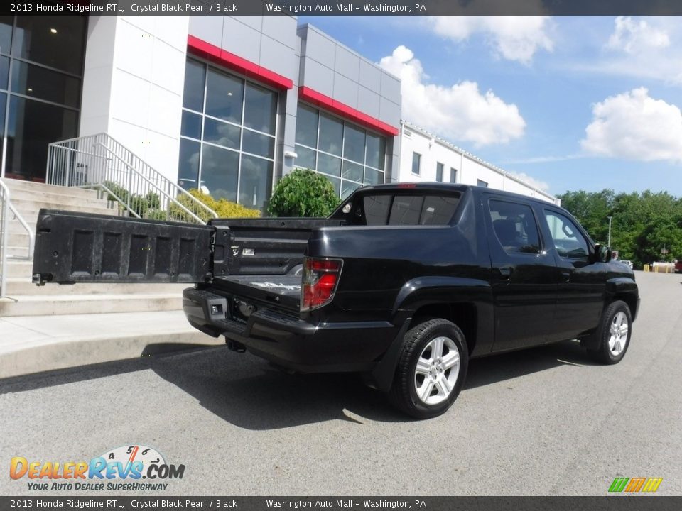 2013 Honda Ridgeline RTL Crystal Black Pearl / Black Photo #20