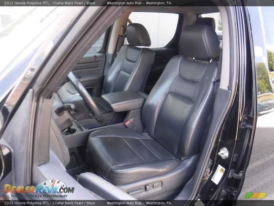 2013 Honda Ridgeline RTL Crystal Black Pearl / Black Photo #24