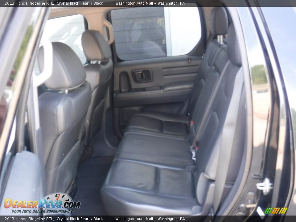 2013 Honda Ridgeline RTL Crystal Black Pearl / Black Photo #29