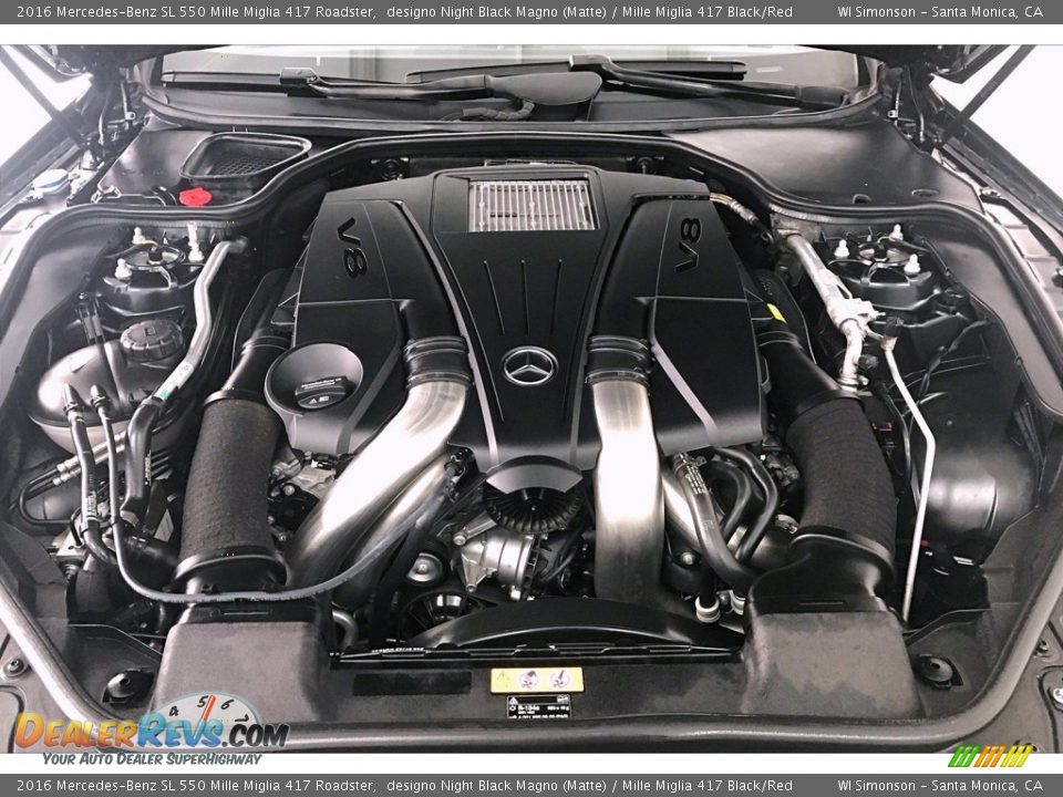 2016 Mercedes-Benz SL 550 Mille Miglia 417 Roadster 4.7 Liter DI biturbo DOHC 32-Valve VVT V8 Engine Photo #9