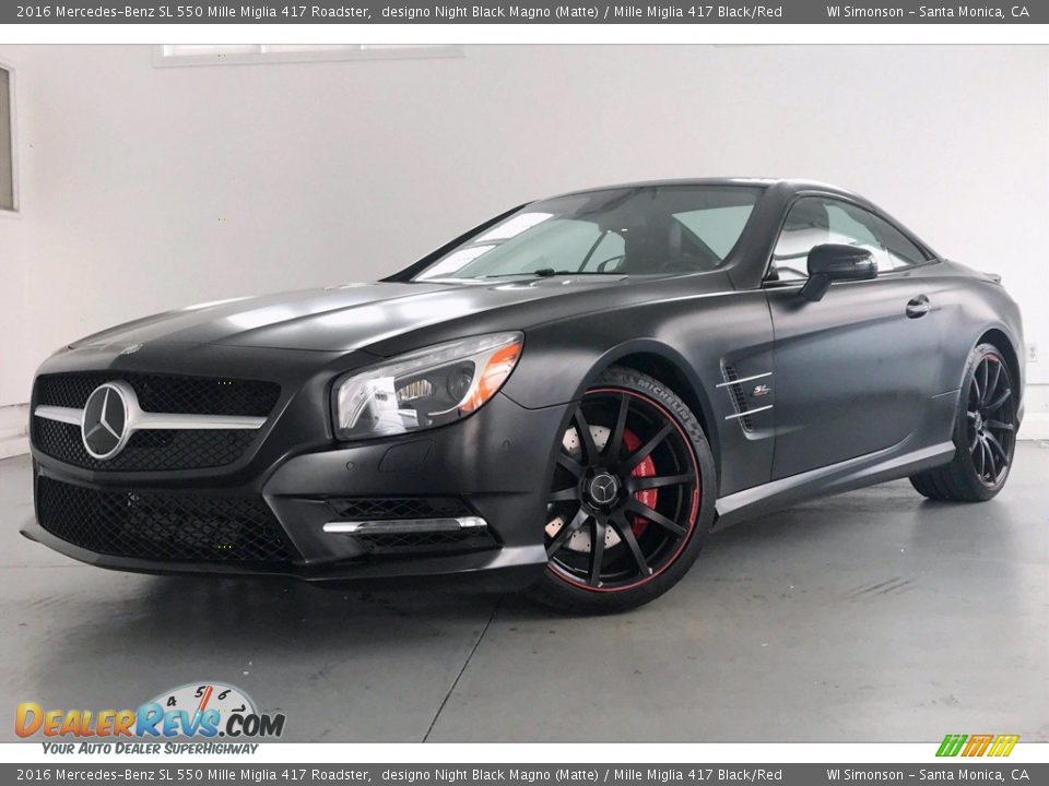 Front 3/4 View of 2016 Mercedes-Benz SL 550 Mille Miglia 417 Roadster Photo #12