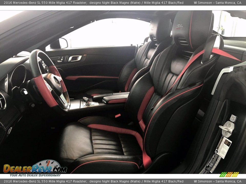 Front Seat of 2016 Mercedes-Benz SL 550 Mille Miglia 417 Roadster Photo #13