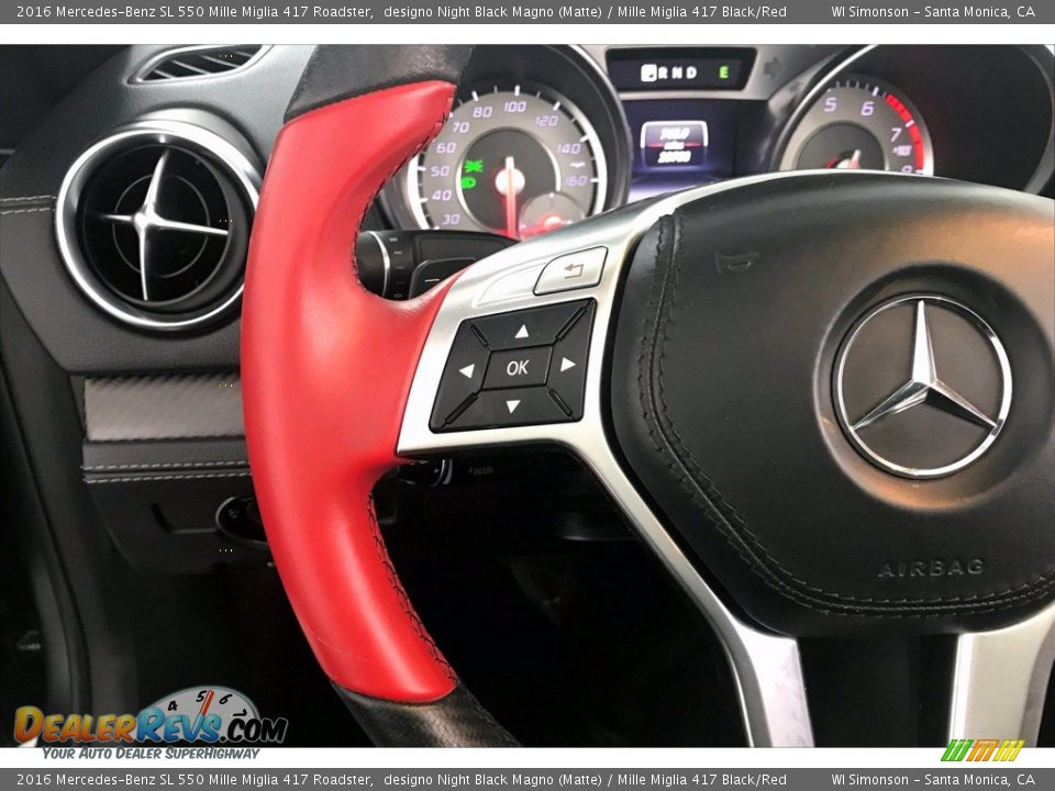 2016 Mercedes-Benz SL 550 Mille Miglia 417 Roadster Steering Wheel Photo #16