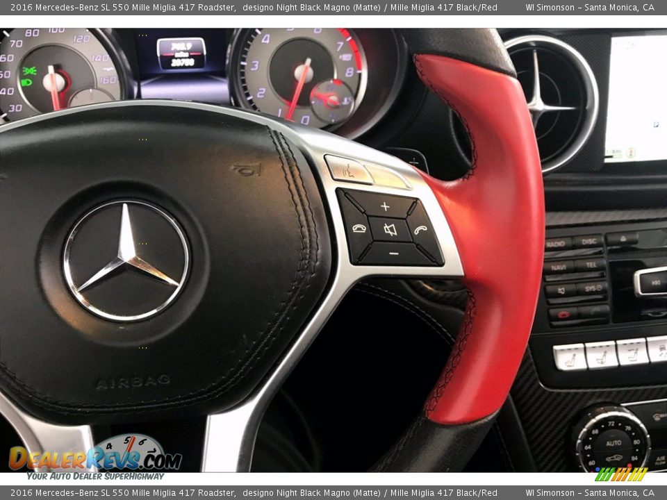 2016 Mercedes-Benz SL 550 Mille Miglia 417 Roadster Steering Wheel Photo #17
