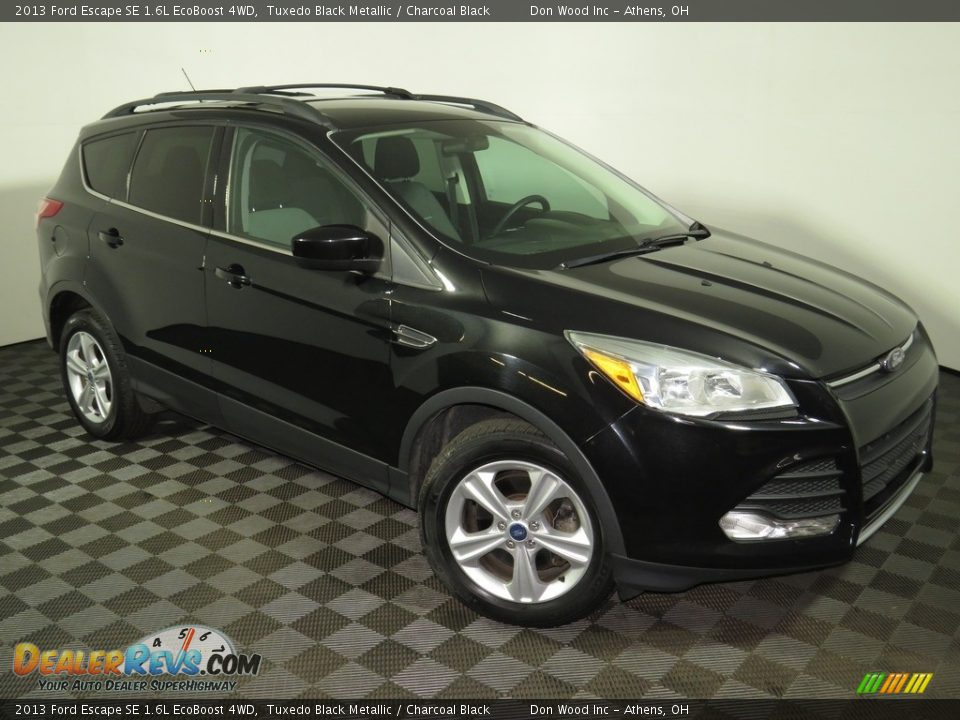 2013 Ford Escape SE 1.6L EcoBoost 4WD Tuxedo Black Metallic / Charcoal Black Photo #2