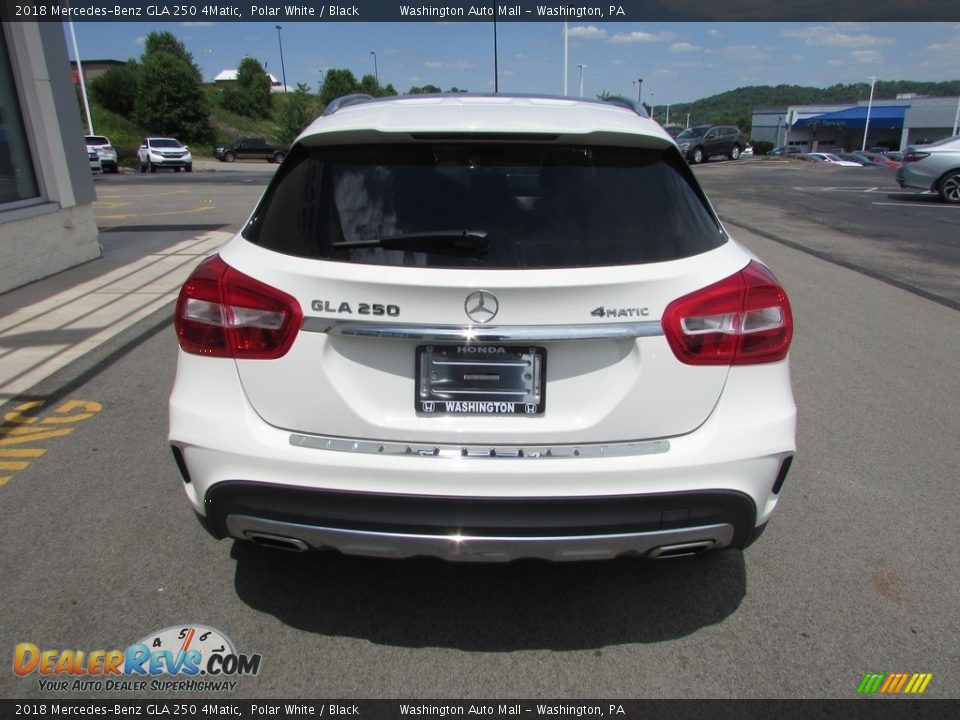 2018 Mercedes-Benz GLA 250 4Matic Polar White / Black Photo #9