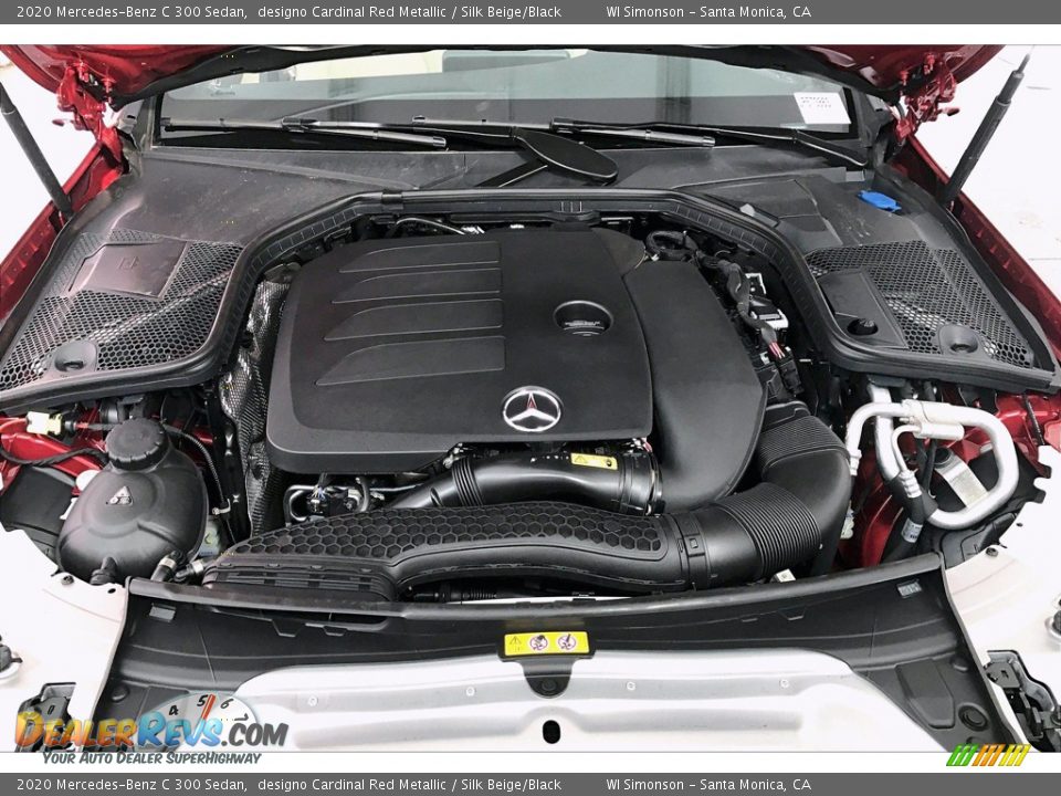 2020 Mercedes-Benz C 300 Sedan designo Cardinal Red Metallic / Silk Beige/Black Photo #8