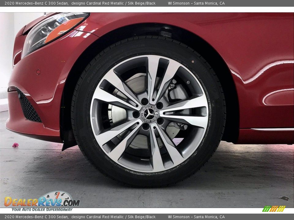 2020 Mercedes-Benz C 300 Sedan designo Cardinal Red Metallic / Silk Beige/Black Photo #9