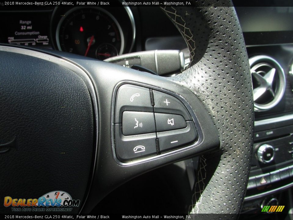 2018 Mercedes-Benz GLA 250 4Matic Polar White / Black Photo #19