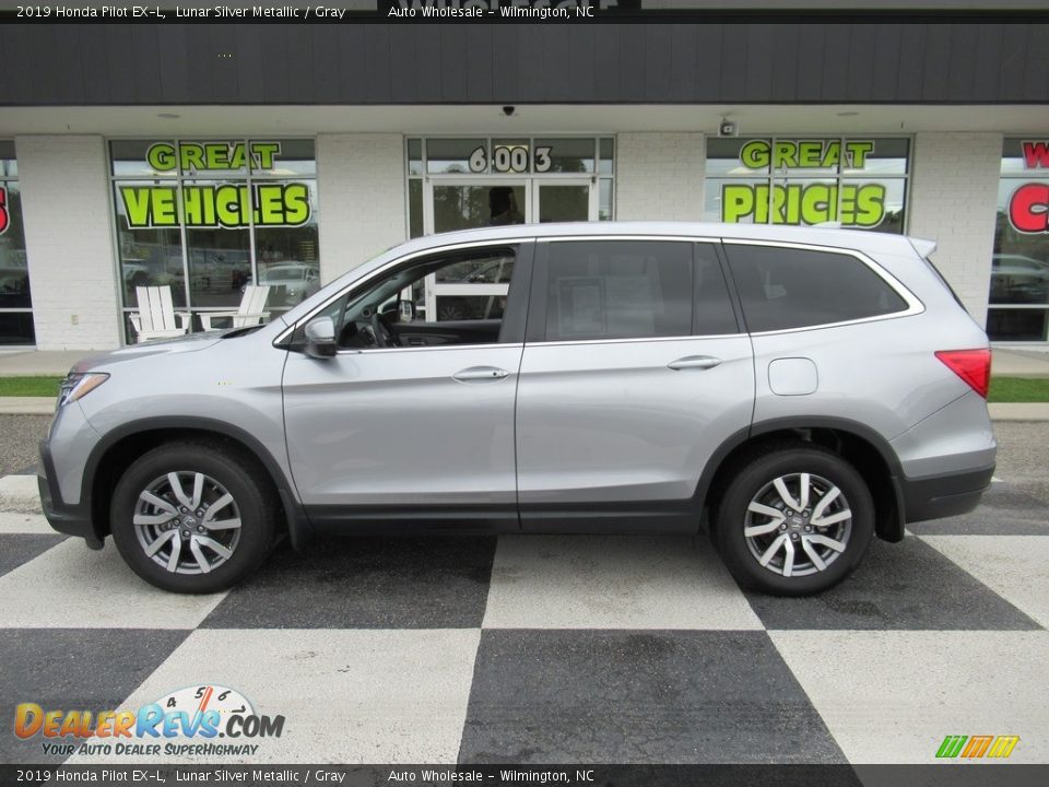 2019 Honda Pilot EX-L Lunar Silver Metallic / Gray Photo #1