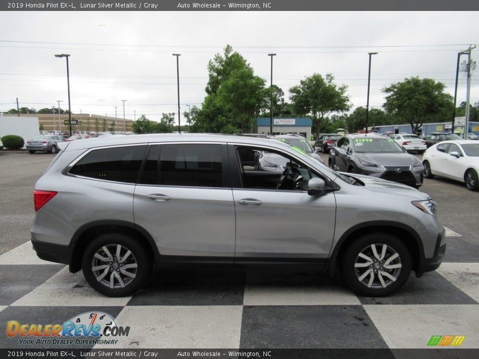 2019 Honda Pilot EX-L Lunar Silver Metallic / Gray Photo #3