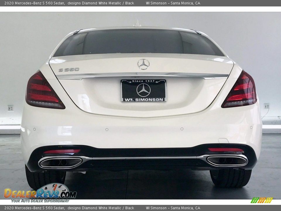 2020 Mercedes-Benz S 560 Sedan designo Diamond White Metallic / Black Photo #3