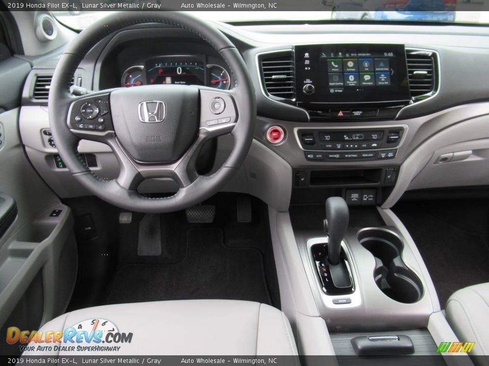 2019 Honda Pilot EX-L Lunar Silver Metallic / Gray Photo #15