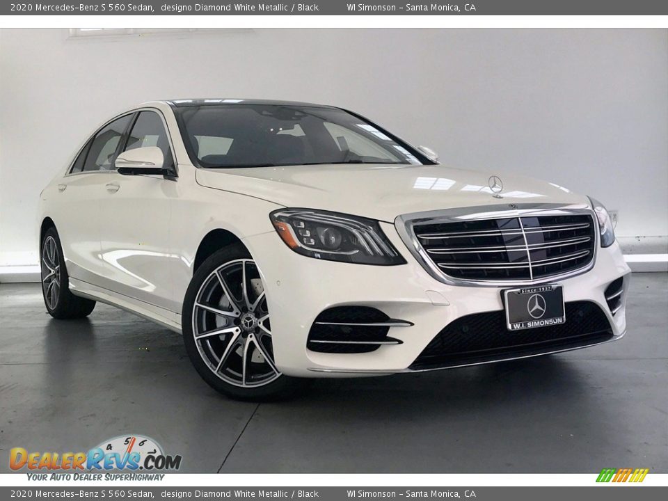 2020 Mercedes-Benz S 560 Sedan designo Diamond White Metallic / Black Photo #12