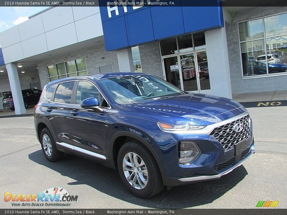 2019 Hyundai Santa Fe SE AWD Stormy Sea / Black Photo #1