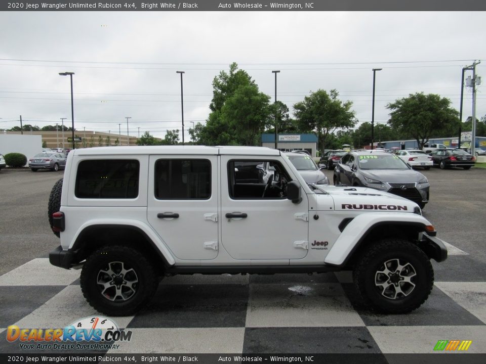 2020 Jeep Wrangler Unlimited Rubicon 4x4 Bright White / Black Photo #3