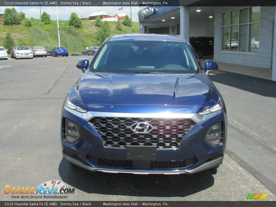 2019 Hyundai Santa Fe SE AWD Stormy Sea / Black Photo #4