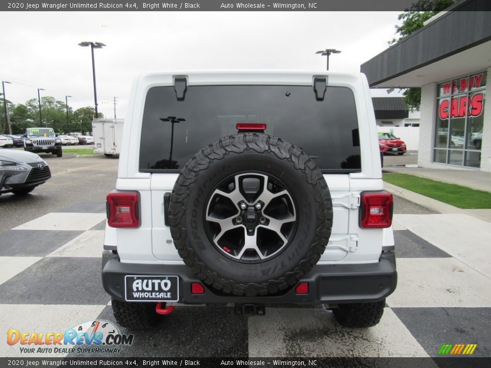 2020 Jeep Wrangler Unlimited Rubicon 4x4 Bright White / Black Photo #4