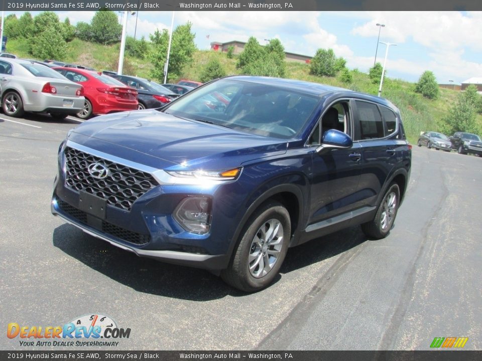 2019 Hyundai Santa Fe SE AWD Stormy Sea / Black Photo #5