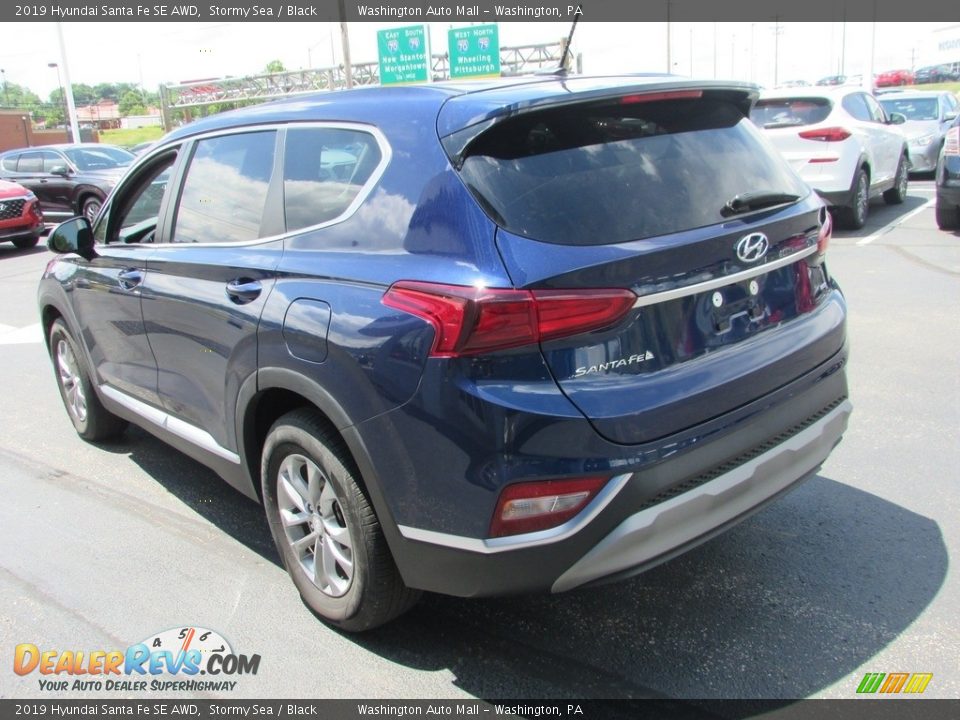 2019 Hyundai Santa Fe SE AWD Stormy Sea / Black Photo #7