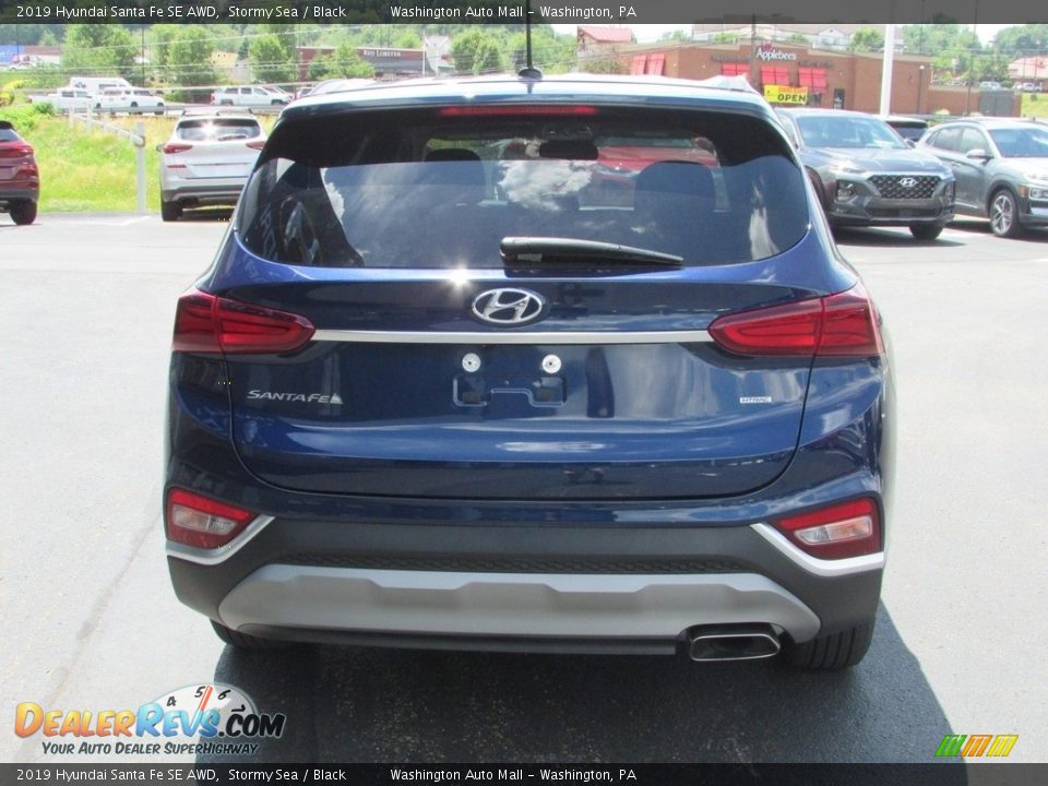 2019 Hyundai Santa Fe SE AWD Stormy Sea / Black Photo #8