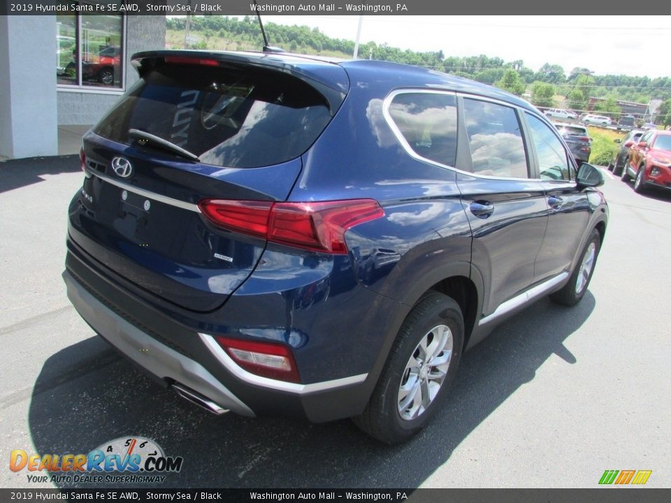 2019 Hyundai Santa Fe SE AWD Stormy Sea / Black Photo #9
