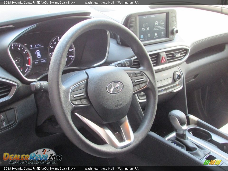 2019 Hyundai Santa Fe SE AWD Stormy Sea / Black Photo #10