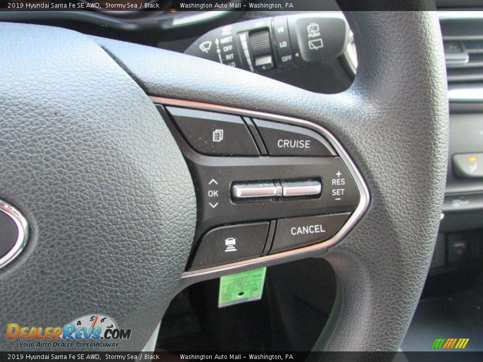 2019 Hyundai Santa Fe SE AWD Stormy Sea / Black Photo #17