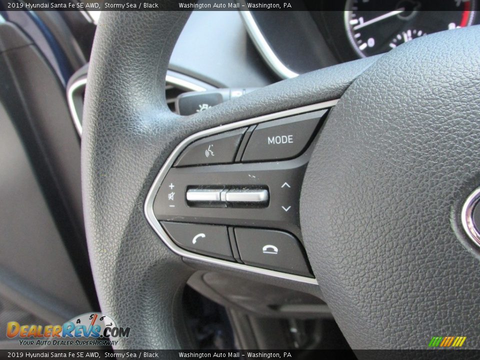 2019 Hyundai Santa Fe SE AWD Stormy Sea / Black Photo #18