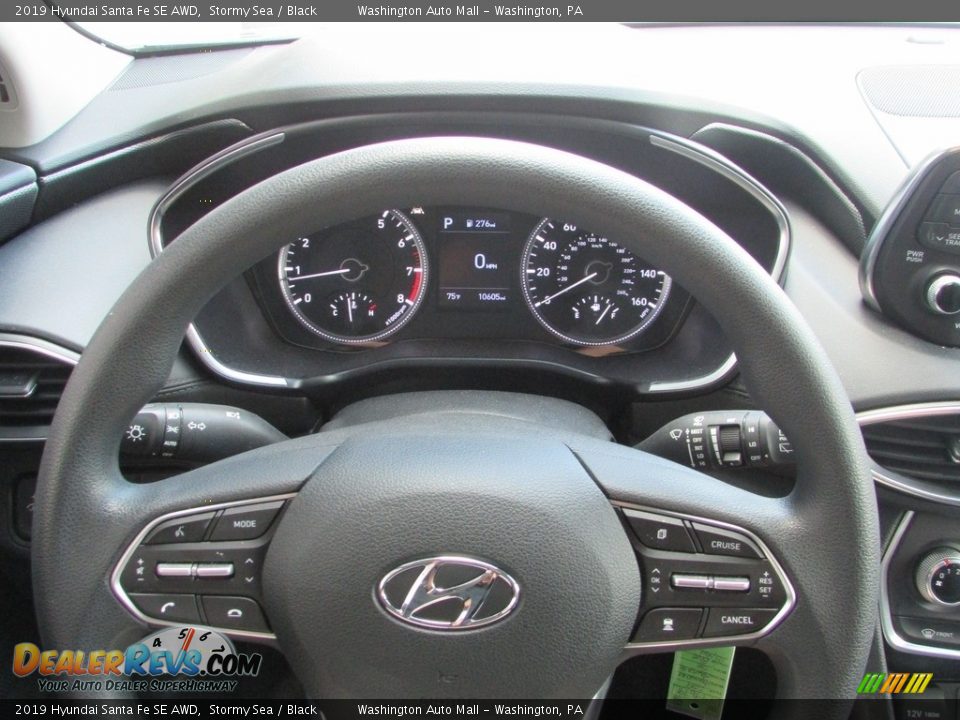 2019 Hyundai Santa Fe SE AWD Stormy Sea / Black Photo #21