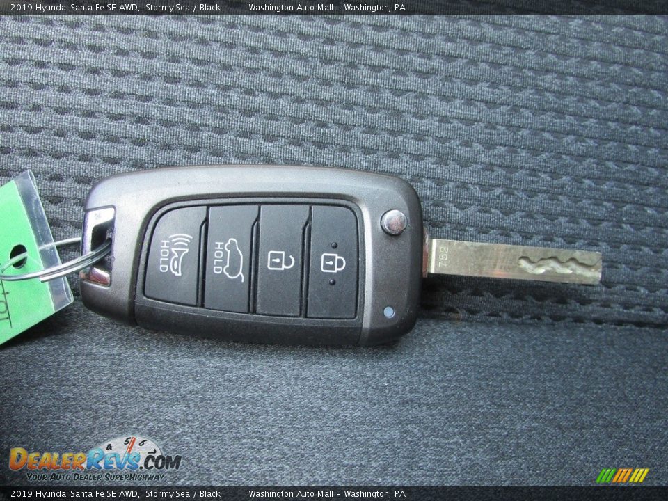 2019 Hyundai Santa Fe SE AWD Stormy Sea / Black Photo #25