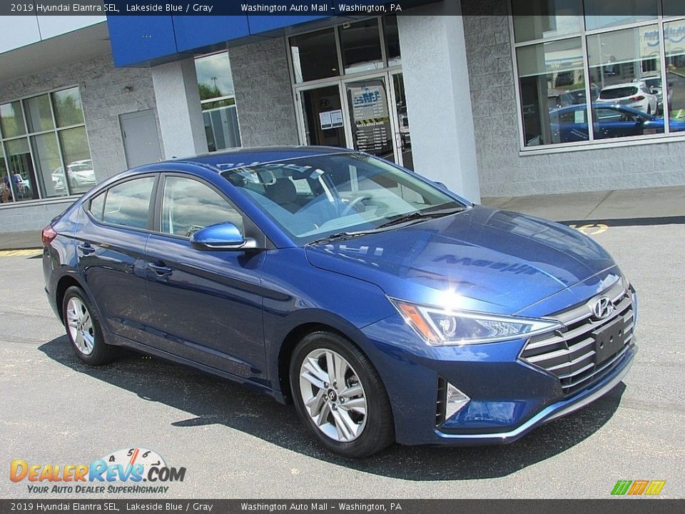 2019 Hyundai Elantra SEL Lakeside Blue / Gray Photo #1