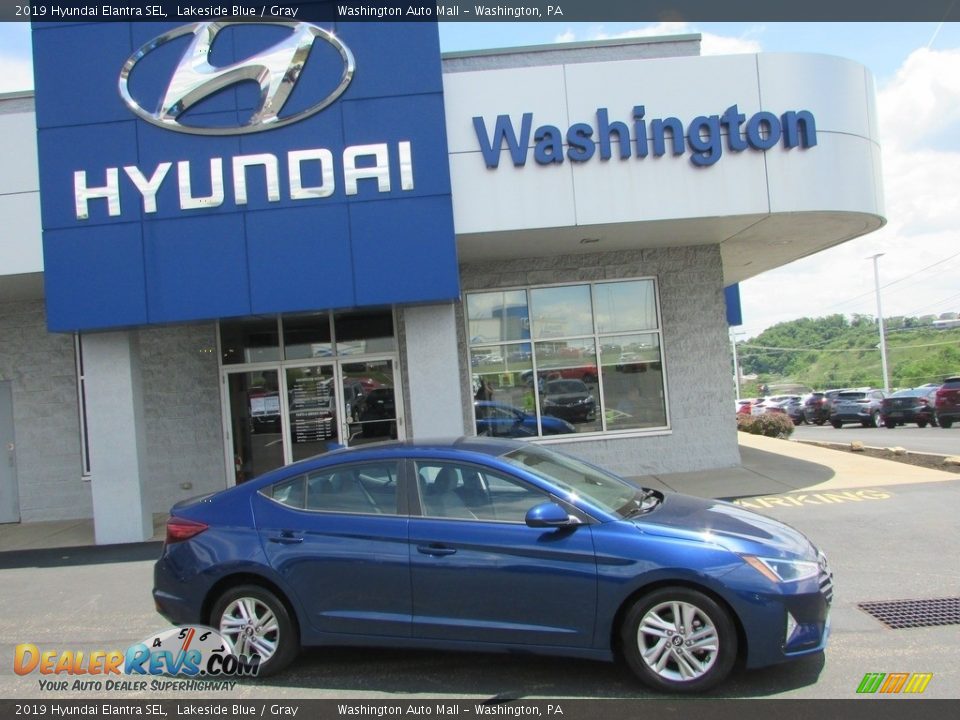 2019 Hyundai Elantra SEL Lakeside Blue / Gray Photo #2