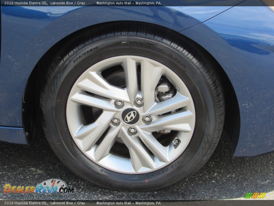 2019 Hyundai Elantra SEL Lakeside Blue / Gray Photo #3