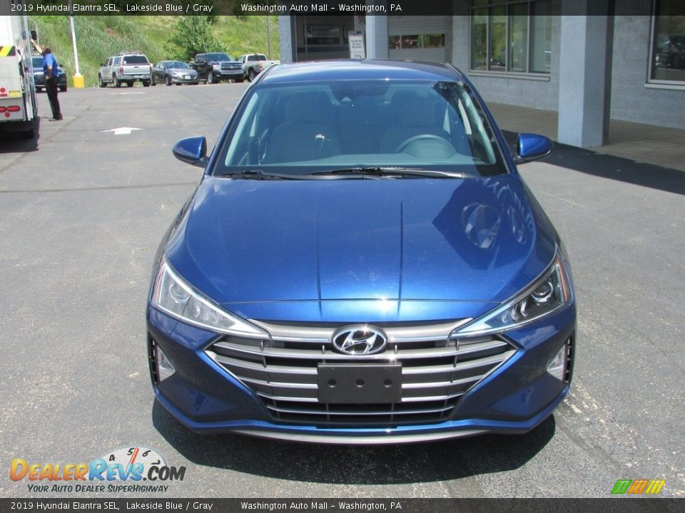 2019 Hyundai Elantra SEL Lakeside Blue / Gray Photo #4
