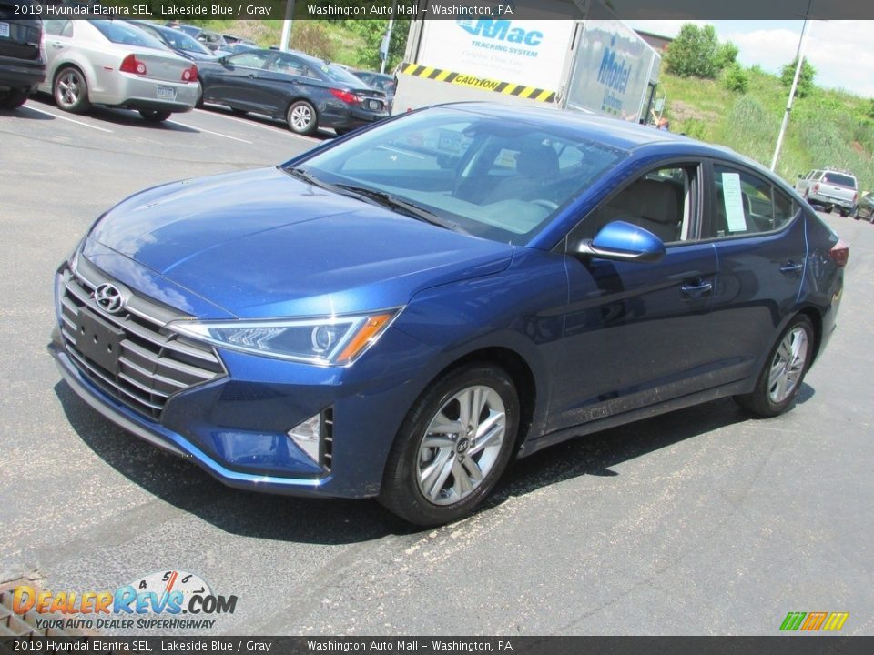 2019 Hyundai Elantra SEL Lakeside Blue / Gray Photo #5