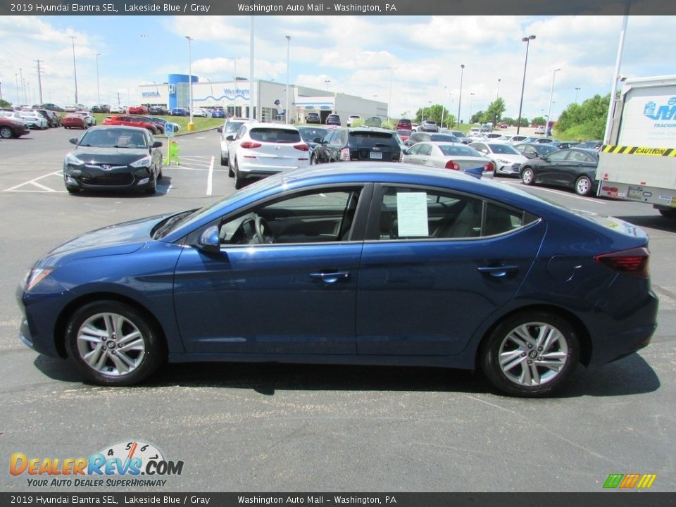 2019 Hyundai Elantra SEL Lakeside Blue / Gray Photo #6