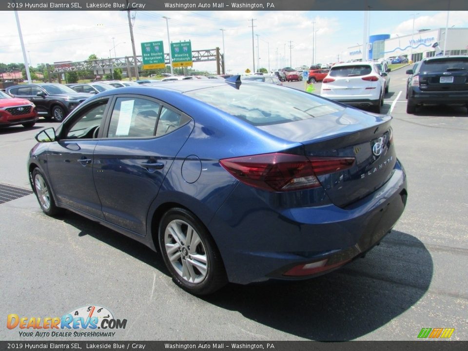 2019 Hyundai Elantra SEL Lakeside Blue / Gray Photo #7