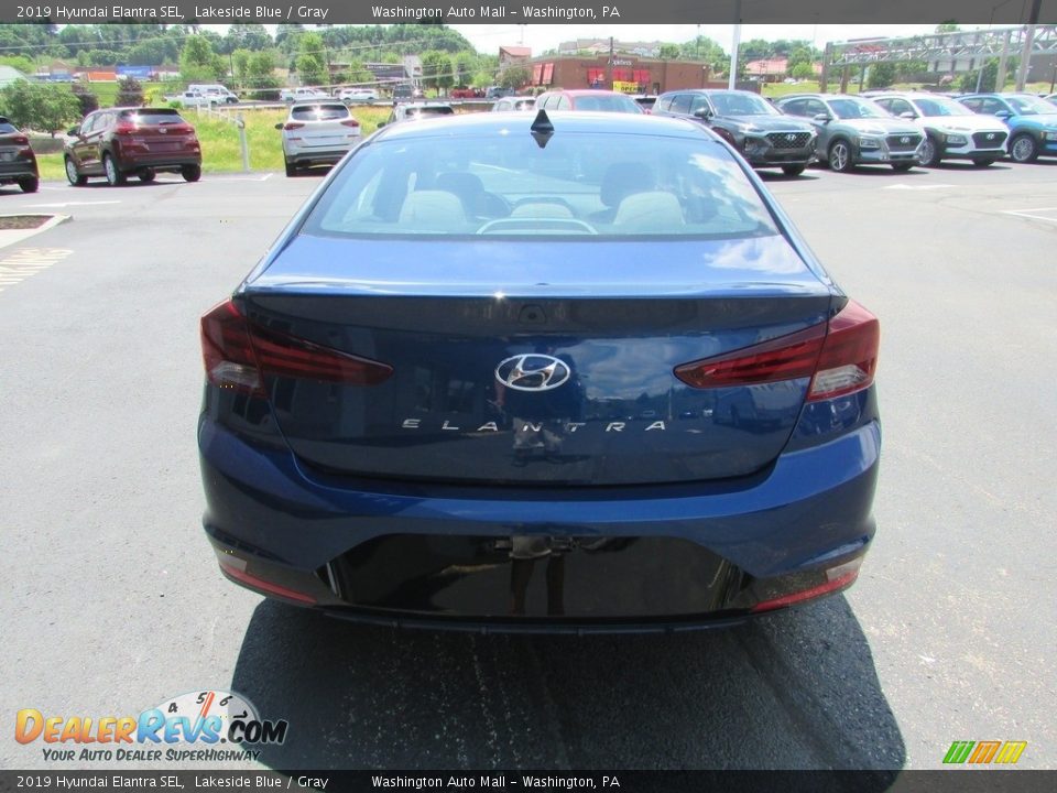 2019 Hyundai Elantra SEL Lakeside Blue / Gray Photo #8
