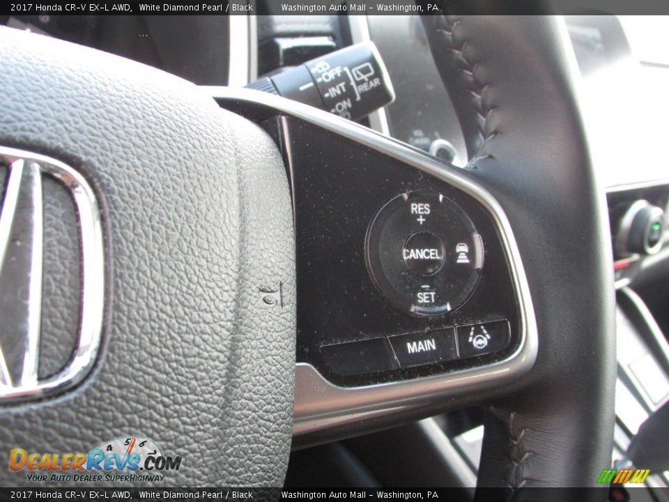 2017 Honda CR-V EX-L AWD White Diamond Pearl / Black Photo #24