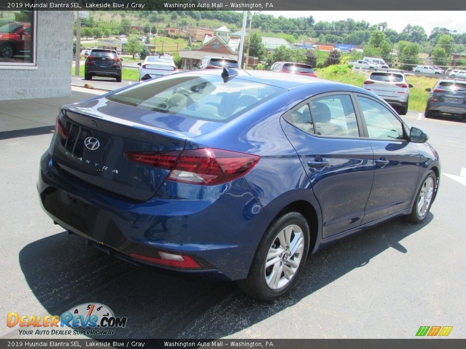 2019 Hyundai Elantra SEL Lakeside Blue / Gray Photo #9