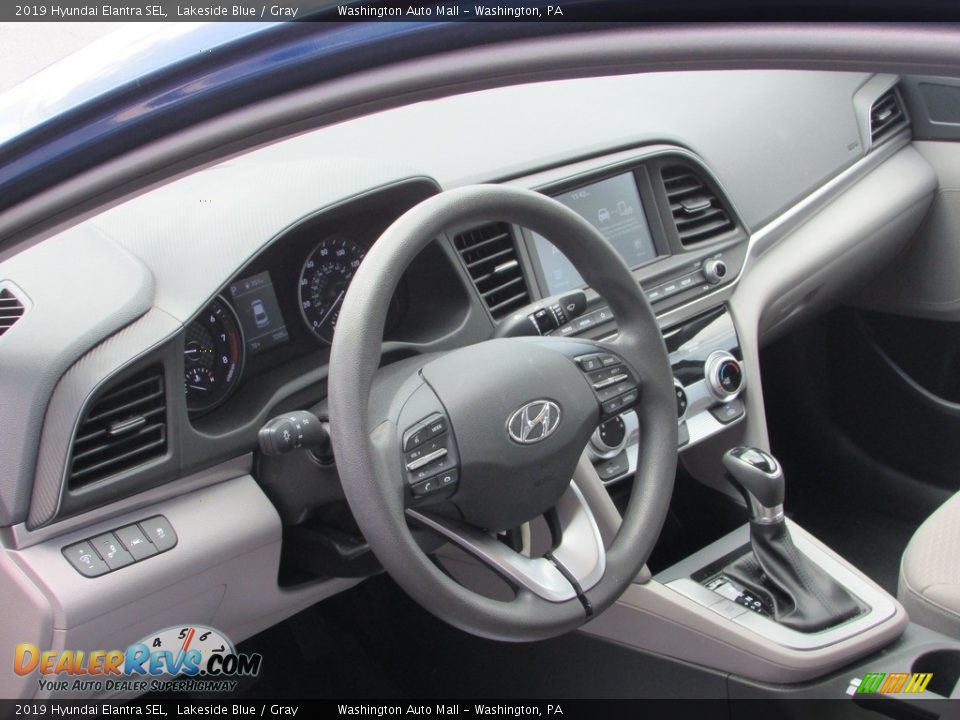 2019 Hyundai Elantra SEL Lakeside Blue / Gray Photo #11