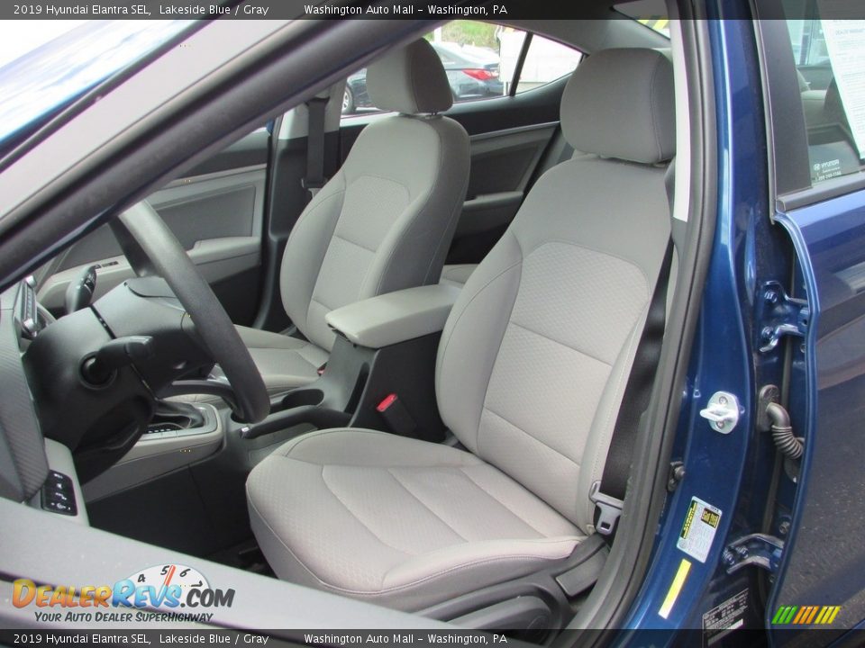 2019 Hyundai Elantra SEL Lakeside Blue / Gray Photo #12