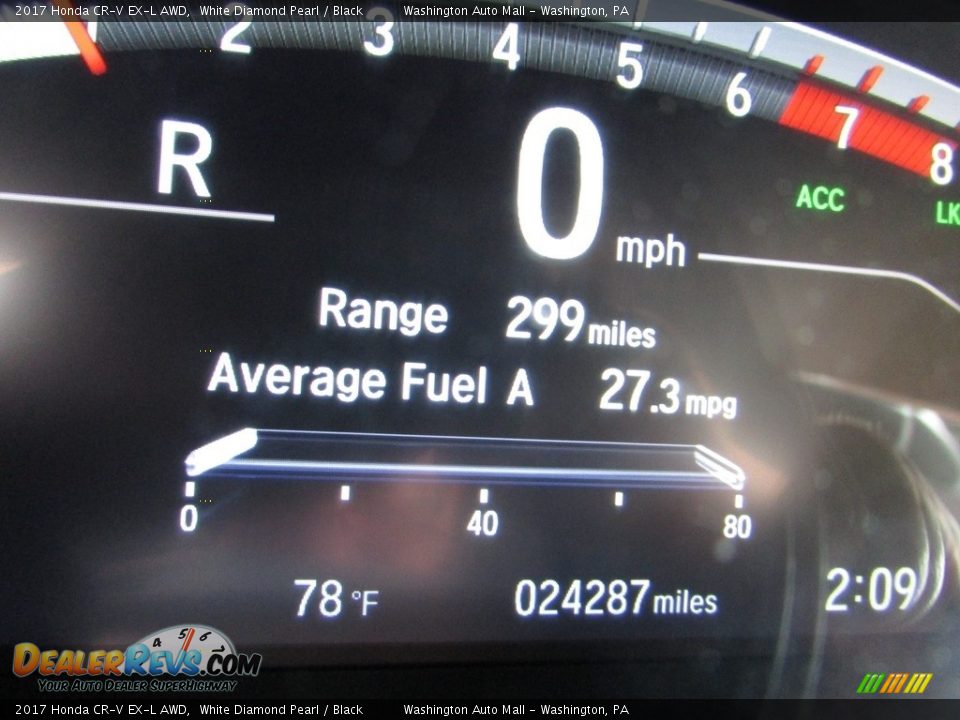 2017 Honda CR-V EX-L AWD White Diamond Pearl / Black Photo #31
