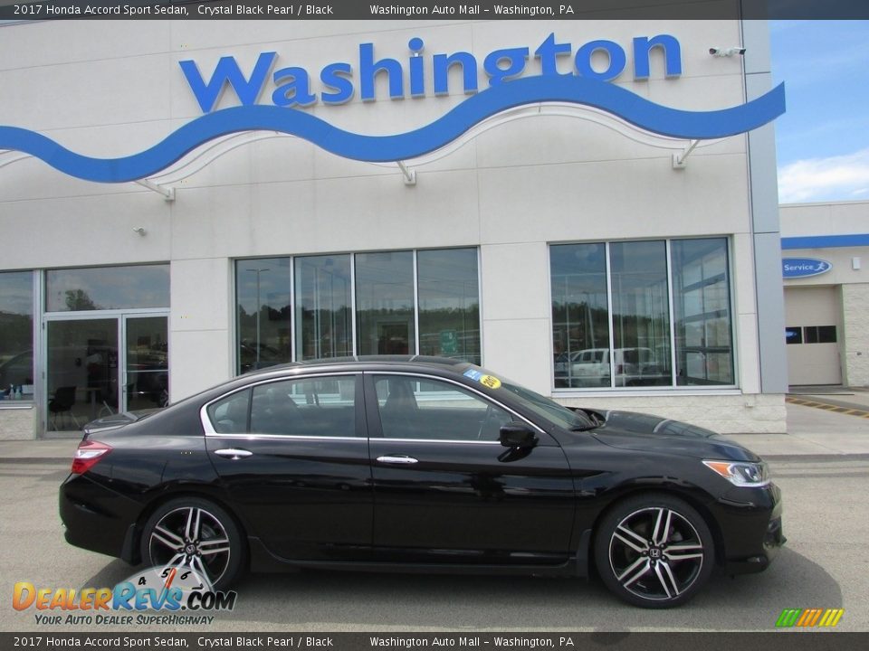 2017 Honda Accord Sport Sedan Crystal Black Pearl / Black Photo #2