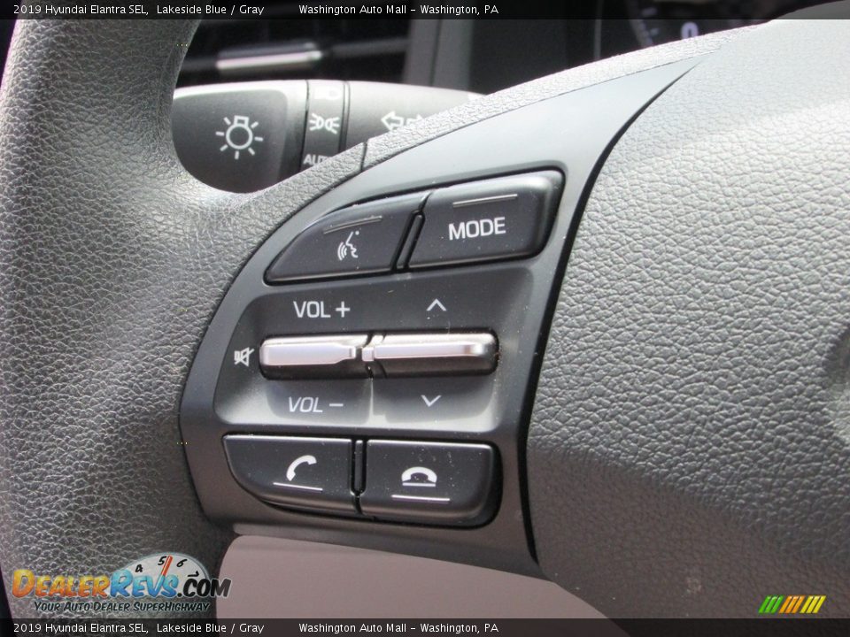 2019 Hyundai Elantra SEL Lakeside Blue / Gray Photo #19