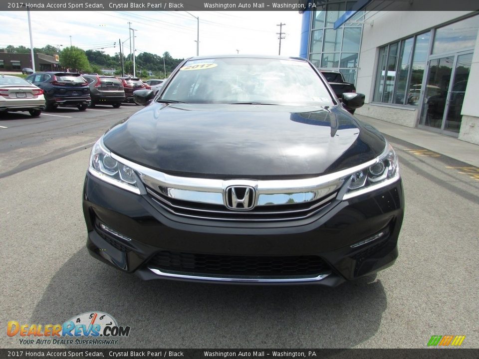 2017 Honda Accord Sport Sedan Crystal Black Pearl / Black Photo #3
